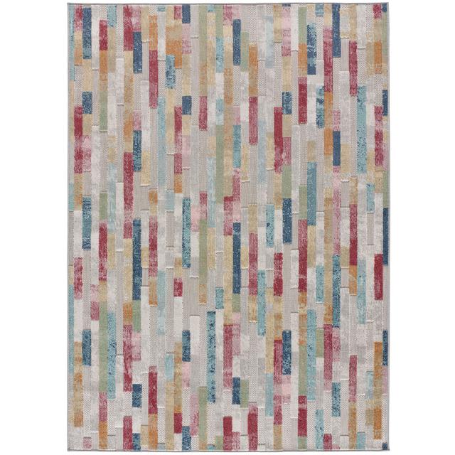 Ruella Geometric Indoor / Outdoor Area Rug World Menagerie Rug Size: Rectangle 200 x 290cm on Productcaster.