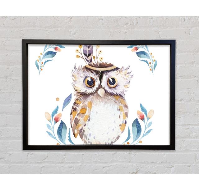 Native Indian Owl Framed Print Bright Star Size: 84.1cm H x 118.9cm W on Productcaster.