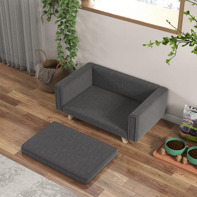 Hundesofa, Hundebett mit Erhöhtem Design, für kleine und mittelgroße Hunde PawHut on Productcaster.