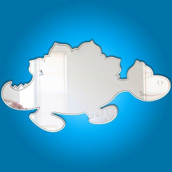 Dinosaur Baby Stegosaurus Accent Mirror Zoomie Kids Size: 24 cm H x 45 cm W x 0.3 cm D on Productcaster.