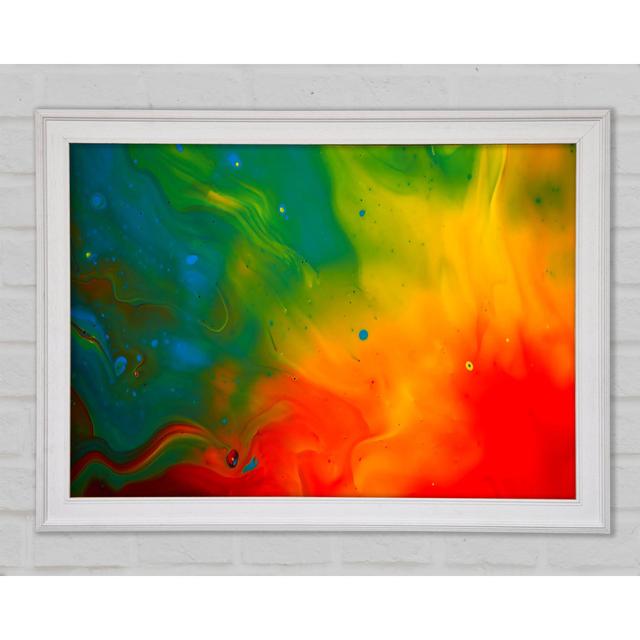 Paint Flames Framed Print Bright Star Size: 59.7cm H x 84.1cm W x 1.5cm D on Productcaster.