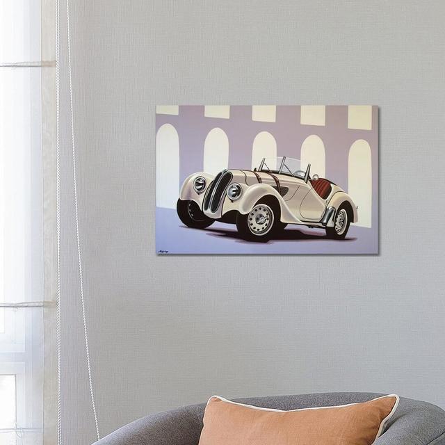 BMW 328 Roadster 1936 by Paul Meijering - Wrapped Canvas Print Borough Wharf Size: 45.72cm H x 66.04cm W x 1.9cm D on Productcaster.