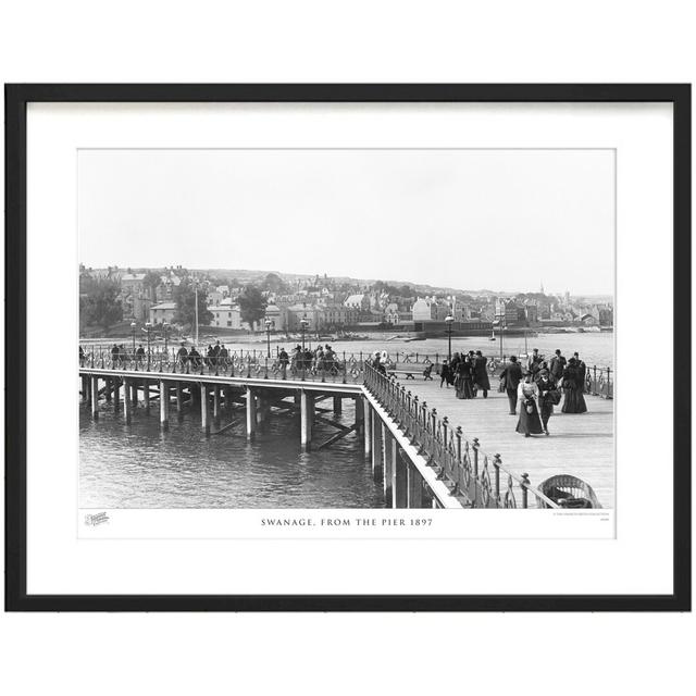 'Swanage, from the Pier 1897' by Francis Frith - Picture Frame Photograph Print on Paper The Francis Frith Collection Size: 28cm H x 36cm W x 2.3cm D on Productcaster.