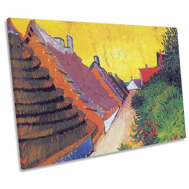 Vincent Van Gogh Street In SaintesMaries by Vincent Van Gogh - Wrapped Canvas Print Rosalind Wheeler Size: 40.6cm H x 61cm W x 2cm D on Productcaster.