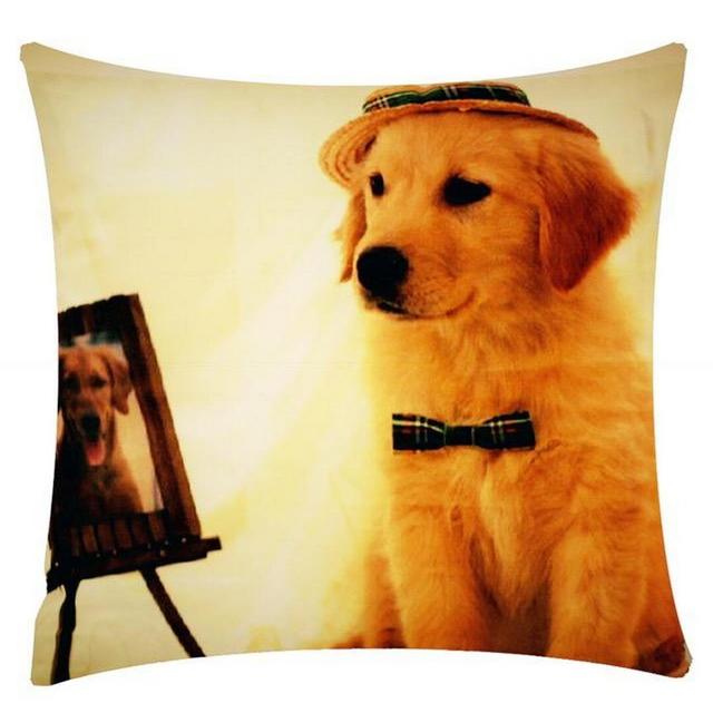 Brennae Posing Labrador Dog 43.18cm Scatter Cushion Cover Ebern Designs on Productcaster.