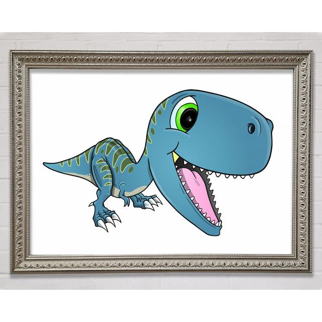 Happy Dinosaur Framed Print Happy Larry Size: 100cm H x 141.4cm W on Productcaster.