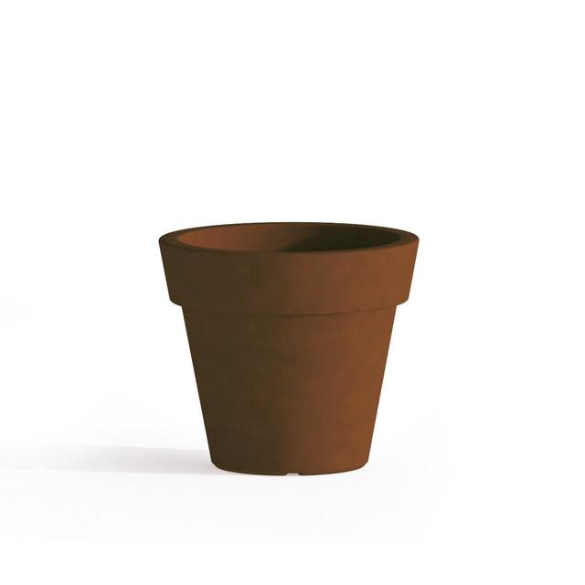 Higgenbotham Plastic Plant Pot Hykkon Colour: Brown, Size: 70cm H x 80cm W x 80cm D on Productcaster.