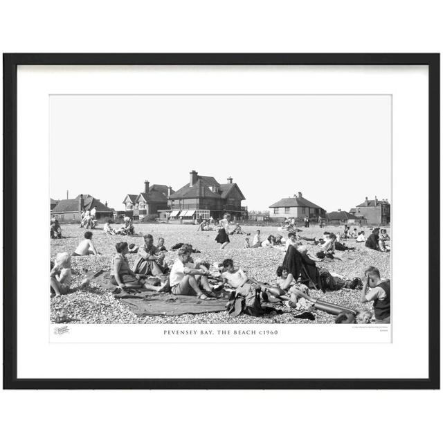 'Pevensey Bay, the Beach C1960' by Francis Frith - Picture Frame Photograph Print on Paper The Francis Frith Collection Size: 28cm H x 36cm W x 2.3cm on Productcaster.