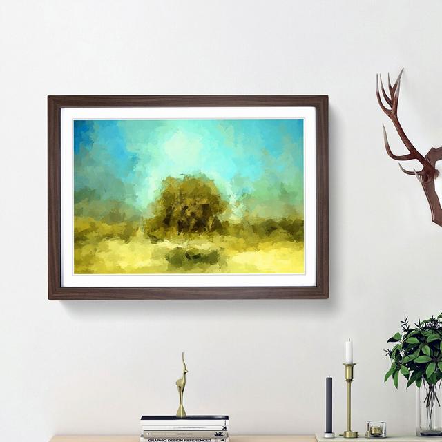 Abstract Tree in Abstract - Picture Frame Graphic Art Print East Urban Home Frame Option: Walnut Framed, Size: 48cm H x 65cm W x 2cm D on Productcaster.