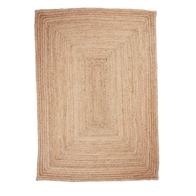 Handmade Kilim Rug in Beige with Geometric Pattern by Bay Isle Home, Rug Size: Rectangle 160 x 230cm on Productcaster.