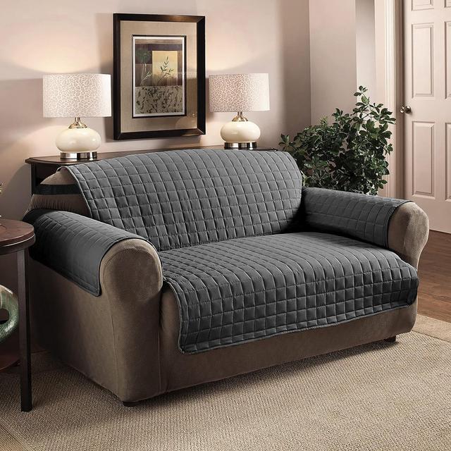 2 Seater Furniture Protector August Grove Size: 294.64'' H x 457.2'' W, Upholstery Colour: Charcoal on Productcaster.