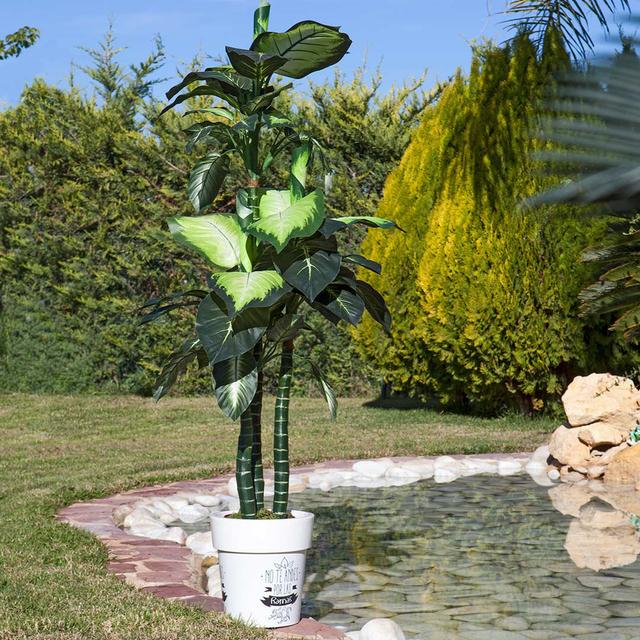 Artificial Elephant Ear Plant in Pot Catral on Productcaster.