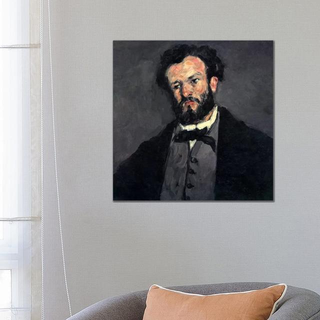 Portrait Of Antony (Anthony) Valabregue by Paul Cezanne - Wrapped Canvas Painting ClassicLiving Size: 66.04cm H x 66.04cm W x 1.905cm D on Productcaster.