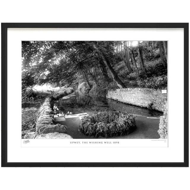 'Upwey, the Wishing Well 1898' by Francis Frith - Picture Frame Photograph Print on Paper The Francis Frith Collection Size: 40cm H x 50cm W x 2.3cm D on Productcaster.