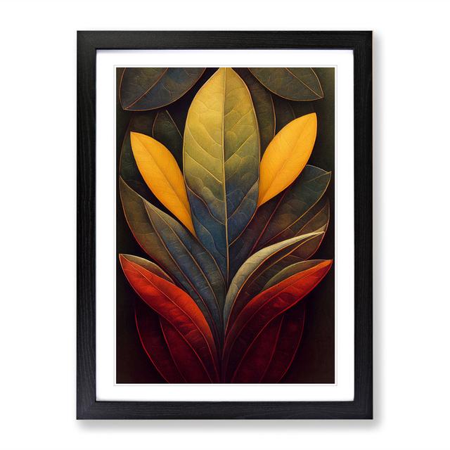 XC1022-178X A Virtuous Leaves - Wrapped Canvas Graphic Art Marlow Home Co. Format: Black, Size: 46cm H x 34cm W x 2cm D on Productcaster.