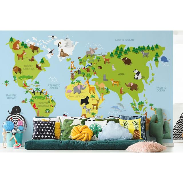 Steelman Frosted Finish Paste the Wall Mural Zoomie Kids Size: 318cm H x 520cm W on Productcaster.