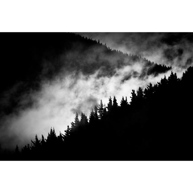 Leallen Fog in Mountain Valley by Mimadeo - Wrapped Canvas Art Prints Alpen Home Size: 51cm H x 76cm W x 3.8cm D on Productcaster.