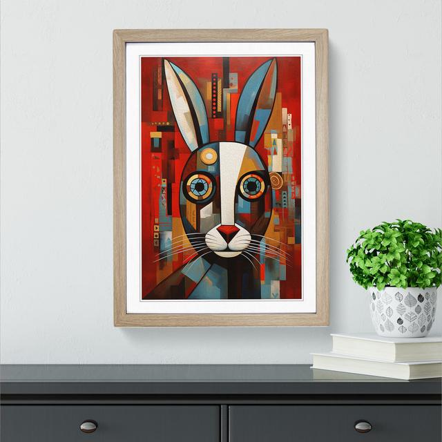 Hare Constructivism No.2 - Single Picture Frame Print on Wood Brambly Cottage on Productcaster.