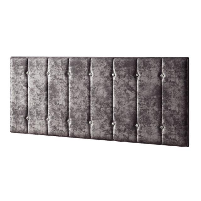 Chih Upholstered Headboard Fairmont Park Size: Double (4'6), Colour: Amethyst on Productcaster.