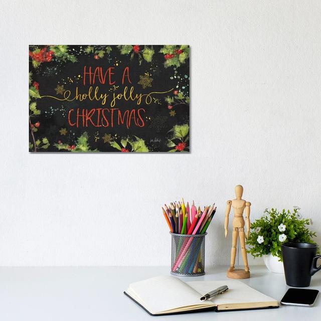 Christmas Sentiments I Black by Katie Pertiet - Wrapped Canvas Graphic Art The Seasonal Aisle Size: 20.32cm H x 30.48cm W x 1.91cm D on Productcaster.