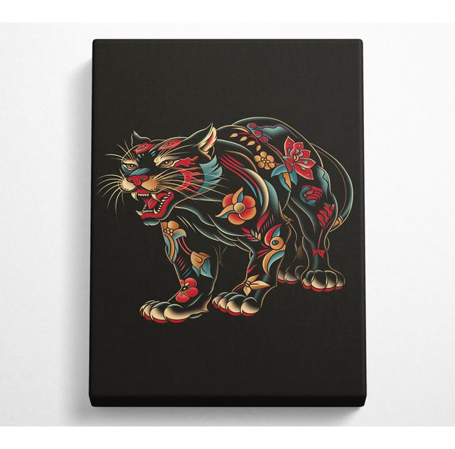 Ed Hardy Jaguar - No Frame Art Prints on Canvas ClassicLiving Size: 106.6cm H x 66cm W on Productcaster.