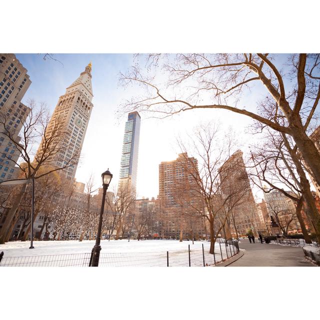 Madison Square Park At Winter by Espiegle - No Frame Art Prints on Canvas 17 Stories Size: 20cm H x 30cm W on Productcaster.