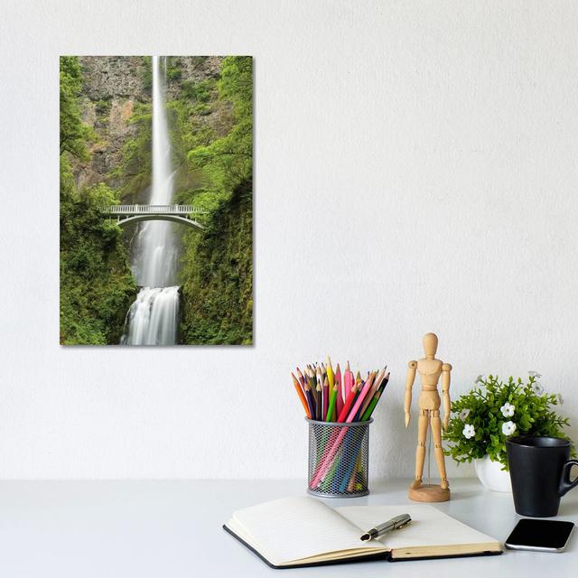 Multnomah Falls, Oregon by Stefan Hefele - Wrapped Canvas Photograph Alpen Home Size: 30.48cm H x 20.32cm W x 1.91cm D on Productcaster.