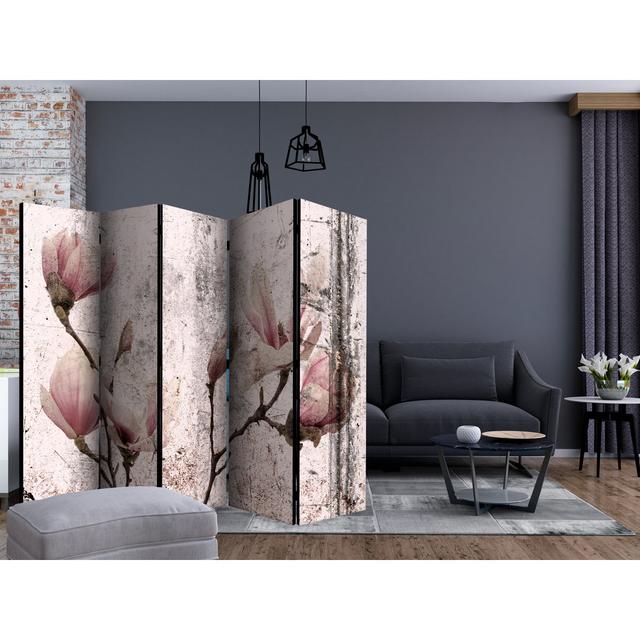 225cm W x 172cm H 5 - Panel Wood Folding Room Divider East Urban Home on Productcaster.