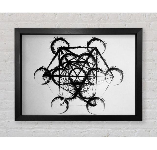 Metatron Cube - Single Picture Frame Art Prints Bright Star Size: 59.1cm H x 84.1cm W x 3.4cm D on Productcaster.