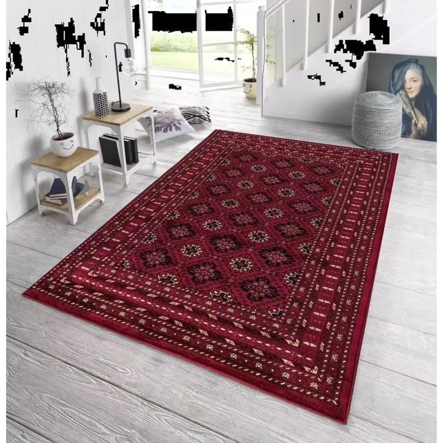 Luxury Floral Traditional Area Rug Living Room Bedroom Carpet Hallway Mat Latitude Vive Rug Size: Rectangle 160 x 230 cm on Productcaster.