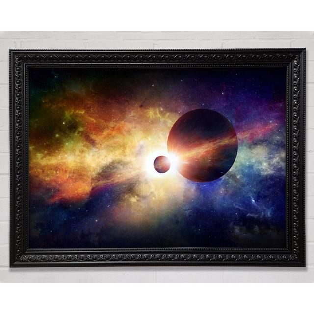 Gerahmtes Leinwandbild Magical Universe Brayden Studio Format: Poster mit schwarzem Rahmen, Größe: 21 cm H x 29,7 cm B x 3 cm T on Productcaster.