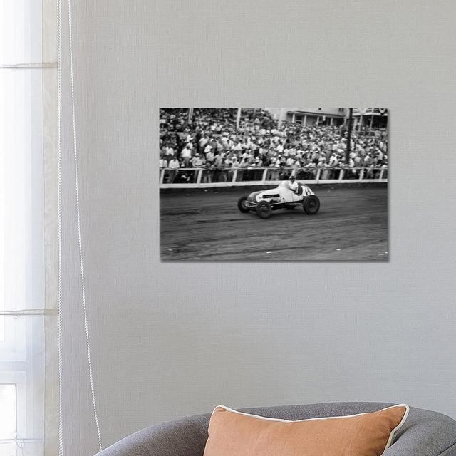 1930s-1940s Race Car Track And Crowd - Wrapped Canvas Print Latitude Run Size: 45.72cm H x 66.04cm W x 1.91cm D on Productcaster.