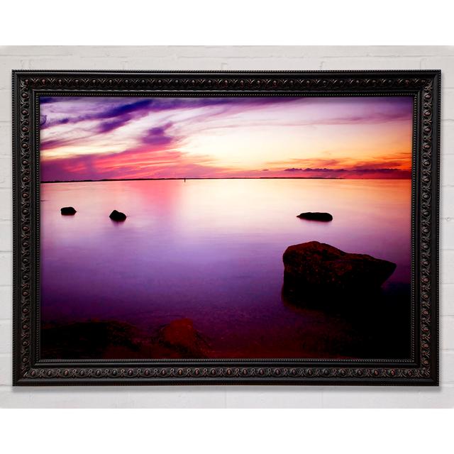 Tranquil Lilac Calm Framed Print Bright Star Colour: Blue, Size: 42cm H x 59.7cm W on Productcaster.