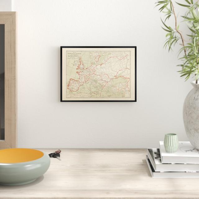 Barbarian Europe Map by Oliver Gal - Print East Urban Home Format: Framed, Size: 30cm H x 41cm W x 1cm D on Productcaster.