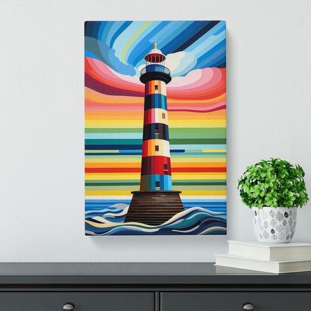 Lighthouse Op - Art Prints Breakwater Bay Size: 50cm H x 35cm W x 3cm D on Productcaster.