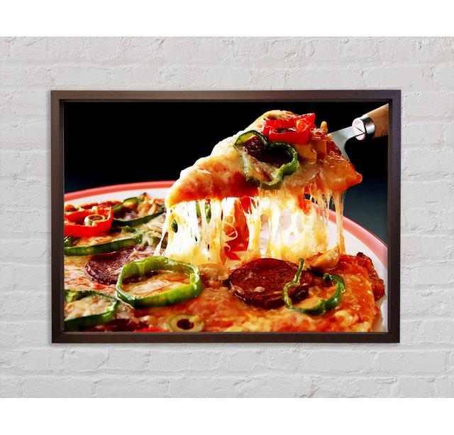 Pizza Delight - Single Picture Frame Art Prints on Canvas Bright Star Size: 84.1cm H x 118.9cm W on Productcaster.