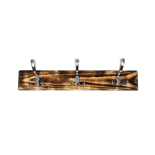 Gerthrud 7 - Hook Wood Wall Mounted Coat Rack Union Rustic on Productcaster.