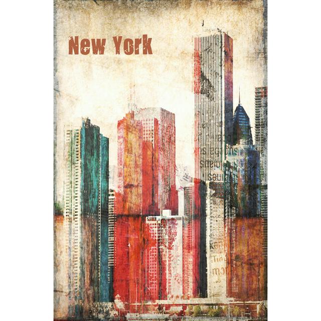 New York Grunge III Happy Larry Size: 76cm H x 51cm W on Productcaster.