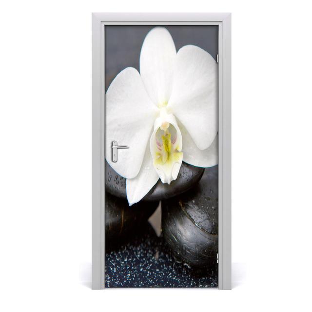 Zen Orchidee Tür Aufkleber East Urban Home Größe: 205cm H x 95cm B on Productcaster.