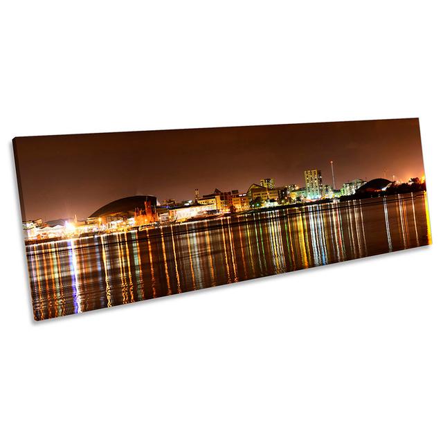 Cardiff Bay Skyline - Wrapped Canvas Panoramic Art Prints 17 Stories Size: 60.96cm H x 182.88cm W on Productcaster.