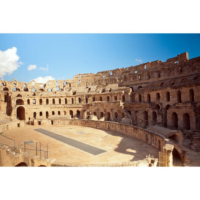 Landmark Roman Amphitheater - Wrapped Canvas Photograph 17 Stories Size: 81cm H x 122cm W on Productcaster.