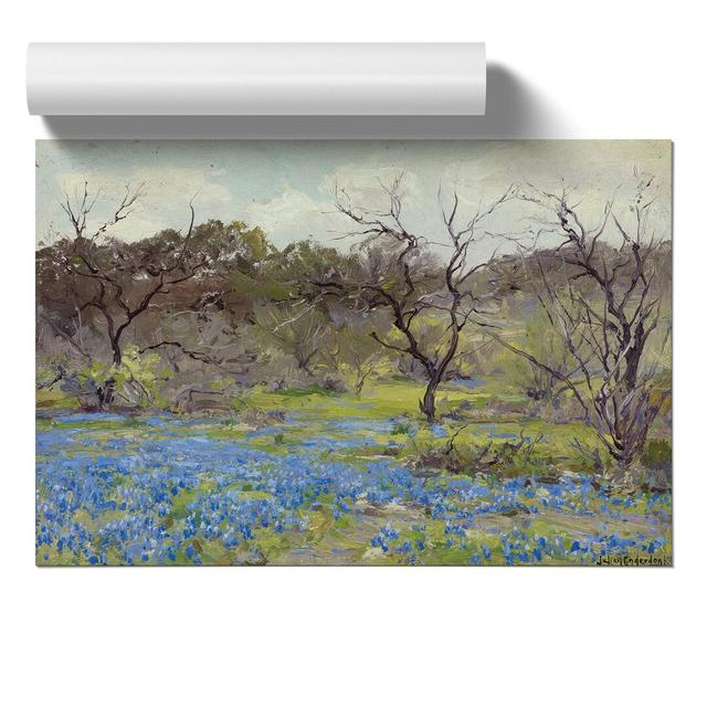 Bluebonnet Flowers Vol.13 by Julian Onderdonk - Unframed Painting East Urban Home Size: 21cm H x 30cm W x 0.1cm D on Productcaster.