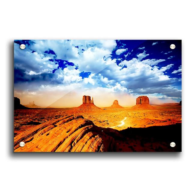 Monument Valley Skies - Unframed Photograph Print on Paper East Urban Home Size: 59.4cm H x 84.1cm W on Productcaster.