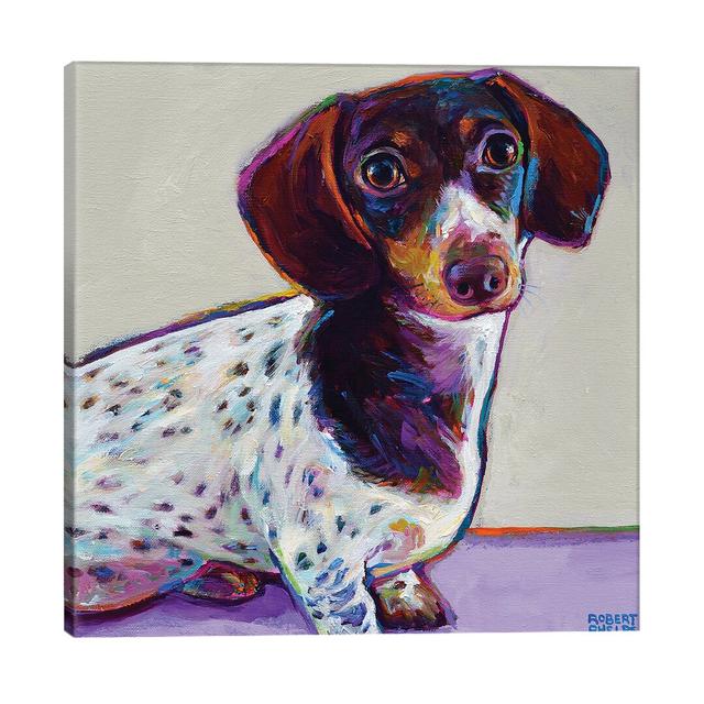 'Buttercup the Dachshund' Painting Print on Wrapped Canvas East Urban Home Size: 45.72cm H x 45.72cm W x 3.81cm D on Productcaster.