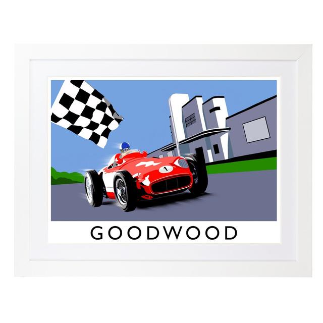 Goodwood by Richard O'Neil - Graphic Art Print on Paper East Urban Home Format: White Wood Frame, Size: 33.5 cm H x 43.5 cm W x 2.2 cm D on Productcaster.