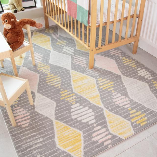 Markesan Milly Kids Sheepskin Cream/Grey Rug Isabelle & Max Rug Size: Rectangle 80 x 150cm on Productcaster.