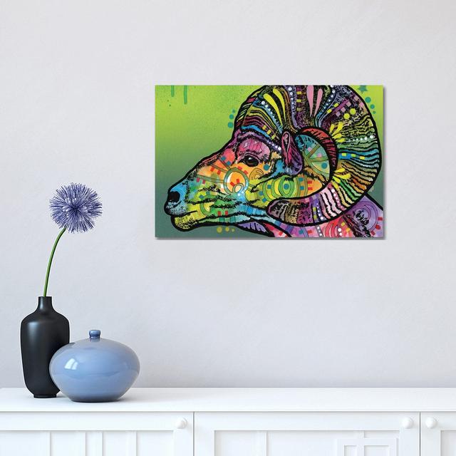 Ram by Dean Russo - Wrapped Canvas Gallery-Wrapped Canvas Giclée Alpen Home Size: 30.48cm H x 45.72cm W x 1.91cm D on Productcaster.