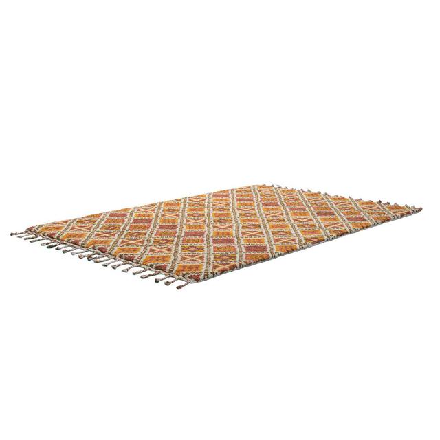 Mick Geometric Hand Woven Brown Area Rug Bloomsbury Market Rug Size: Rectangle 250 x 300 cm on Productcaster.