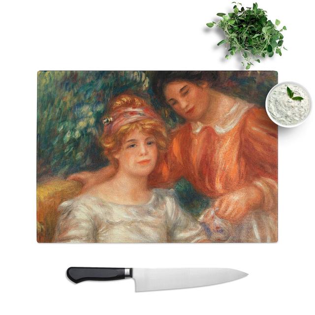 Tea Time by Pierre-Auguste Renoir Chopping Board East Urban Home Size: 28.5cm W x 39cm L on Productcaster.