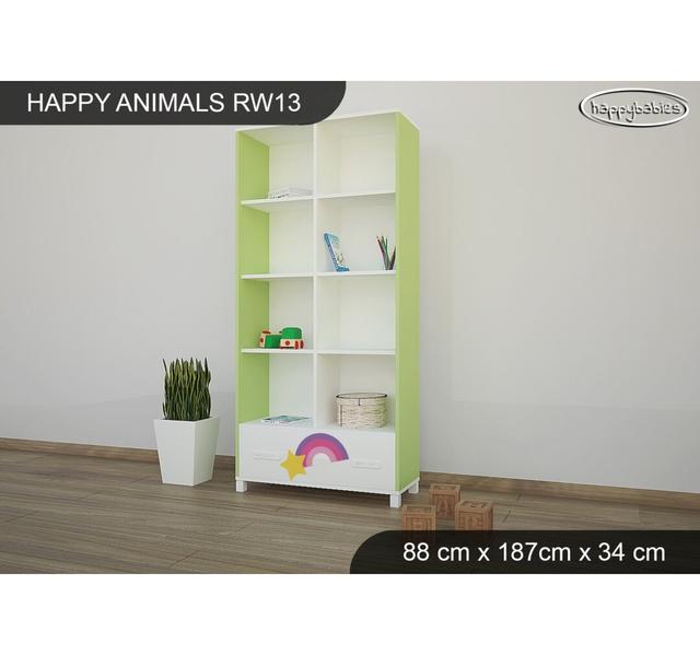 187cm H X 88cm W Chip Resistant Animals Kids Cube Happy Babies Colour: Green on Productcaster.